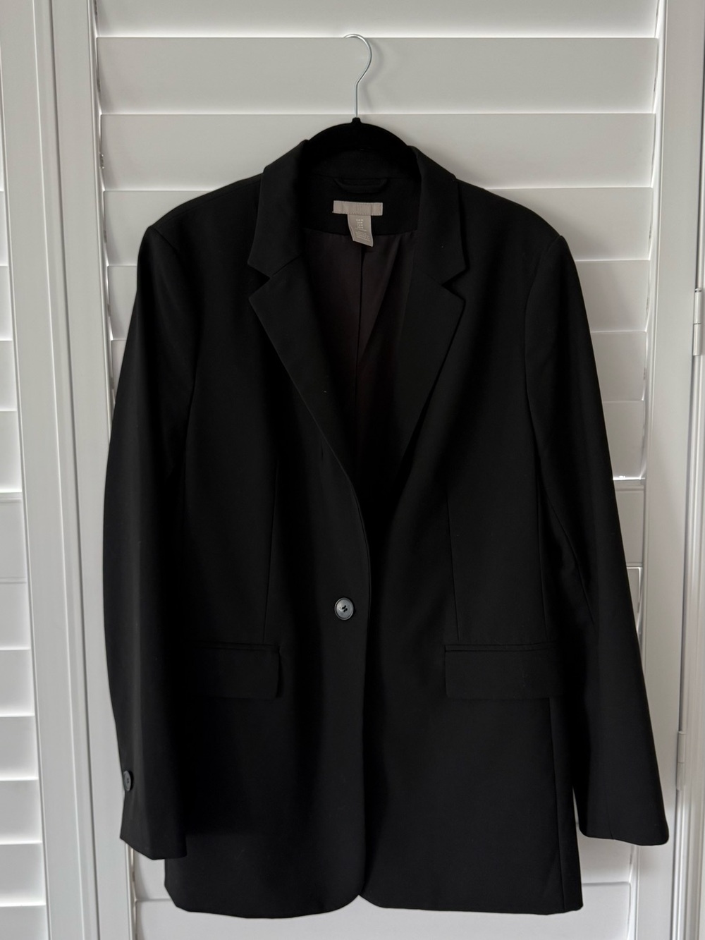 H&M Black Women's Single-Button Blazer